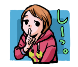 girls sticker. sticker #4477883