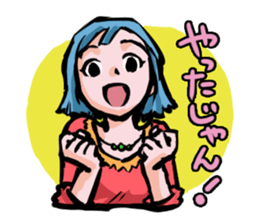 girls sticker. sticker #4477890