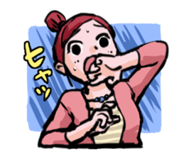 girls sticker. sticker #4477906