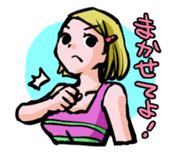 girls sticker. sticker #4477910