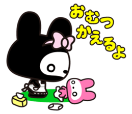 The skeleton bunny MAMAUSA. sticker #4478712