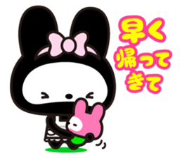 The skeleton bunny MAMAUSA. sticker #4478719