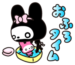 The skeleton bunny MAMAUSA. sticker #4478720