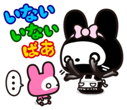 The skeleton bunny MAMAUSA. sticker #4478725