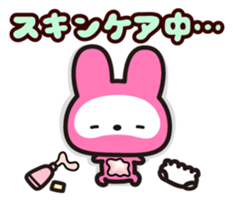 The skeleton bunny MAMAUSA. sticker #4478730