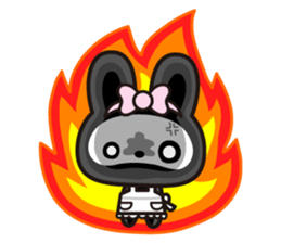 The skeleton bunny MAMAUSA. sticker #4478734