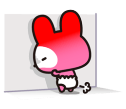 The skeleton bunny MAMAUSA. sticker #4478739