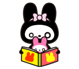 The skeleton bunny MAMAUSA. sticker #4478743