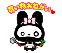 The skeleton bunny MAMAUSA. sticker #4478750