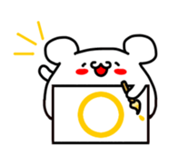 "MANMARU-SHIROKUMA"  Fun Holiday sticker #4478952