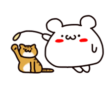 "MANMARU-SHIROKUMA"  Fun Holiday sticker #4478969