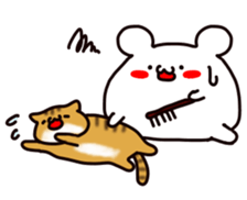 "MANMARU-SHIROKUMA"  Fun Holiday sticker #4478978