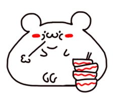 "MANMARU-SHIROKUMA"  Fun Holiday sticker #4478984