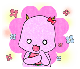 Baby of a Japanese demon"aka oni chan" sticker #4479654