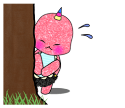 Baby of a Japanese demon"aka oni chan" sticker #4479656