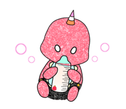 Baby of a Japanese demon"aka oni chan" sticker #4479664