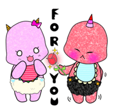 Baby of a Japanese demon"aka oni chan" sticker #4479670