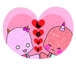 Baby of a Japanese demon"aka oni chan" sticker #4479671