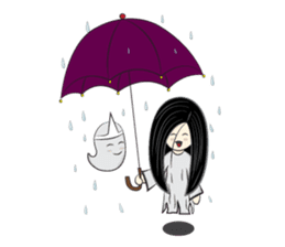 Noo Kanom a little ghost! sticker #4479908