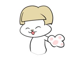 Bob hair Child lion sticker #4480076