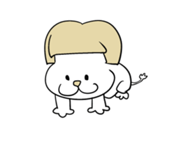 Bob hair Child lion sticker #4480089