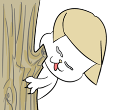 Bob hair Child lion sticker #4480096