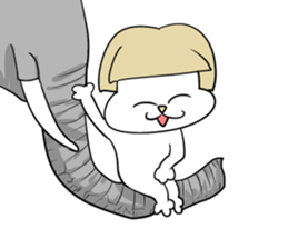 Bob hair Child lion sticker #4480103