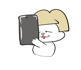 Bob hair Child lion sticker #4480105