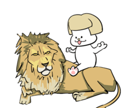 Bob hair Child lion sticker #4480107
