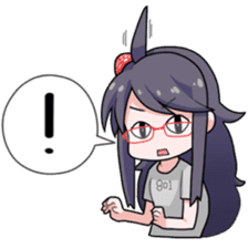 Hikiko Withdrawal Girl sticker #4480433