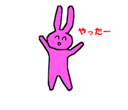 rabbitrin3 sticker #4480585