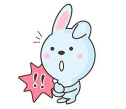 water blue Rabbit2 (by shozEE) sticker #4480638