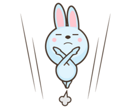 water blue Rabbit2 (by shozEE) sticker #4480639