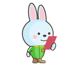 water blue Rabbit2 (by shozEE) sticker #4480651