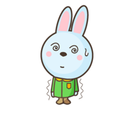 water blue Rabbit2 (by shozEE) sticker #4480663