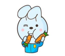 water blue Rabbit2 (by shozEE) sticker #4480667