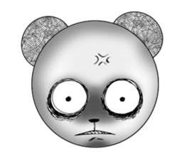 Dark panda sticker #4480842