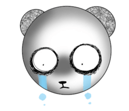 Dark panda sticker #4480844