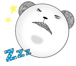 Dark panda sticker #4480850