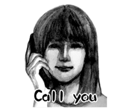 Melancholic Yoko & friends Ver. English sticker #4480952