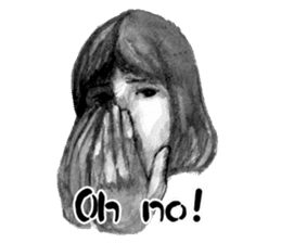 Melancholic Yoko & friends Ver. English sticker #4480955