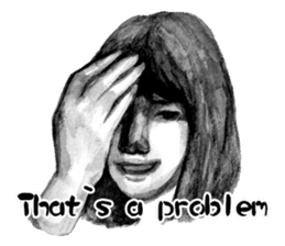 Melancholic Yoko & friends Ver. English sticker #4480957