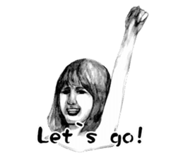 Melancholic Yoko & friends Ver. English sticker #4480963