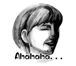 Melancholic Yoko & friends Ver. English sticker #4480965