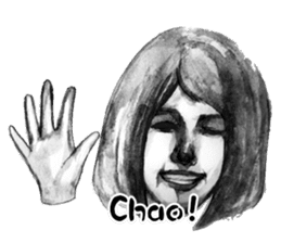 Melancholic Yoko & friends Ver. English sticker #4480968