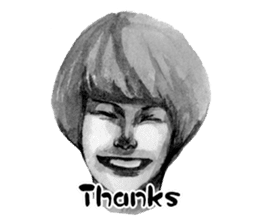 Melancholic Yoko & friends Ver. English sticker #4480969