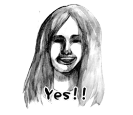 Melancholic Yoko & friends Ver. English sticker #4480980