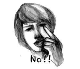 Melancholic Yoko & friends Ver. English sticker #4480981