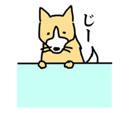 a dog that is raised with affection sticker #4481193