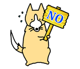 a dog that is raised with affection sticker #4481215